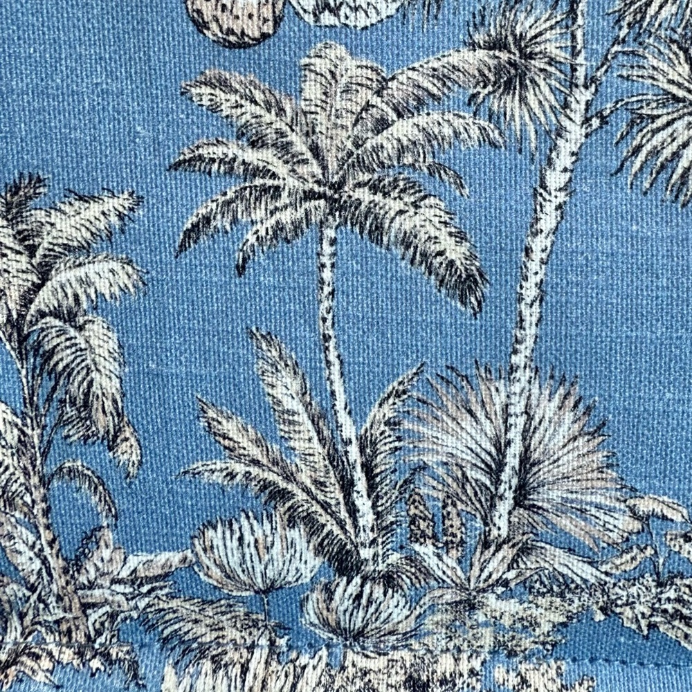DIORIVIERA Tote. Tropical Toile De Jouy. Blue and Cream. NEW. - Picture 5 of 9